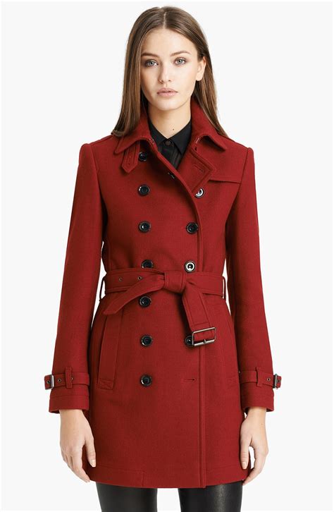 burberry brit wool blend trench coat|burberry women's trench coat.